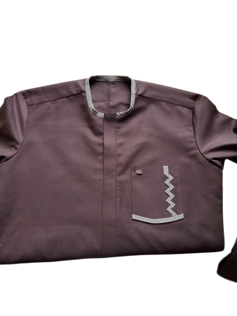 Kaftan marron pour homme